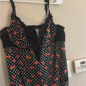 Torrid Black Cherry and Polka Dot Lingerie
